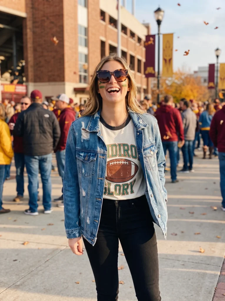 Face paint meets statement sunglasses