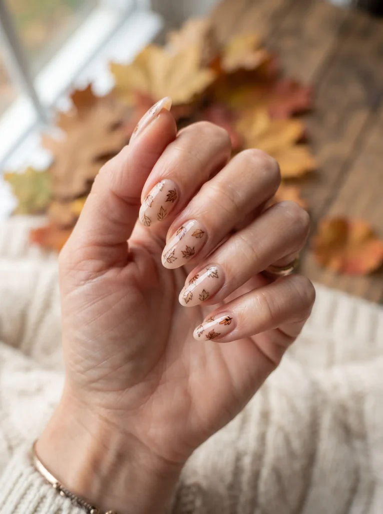 Falling leaves design