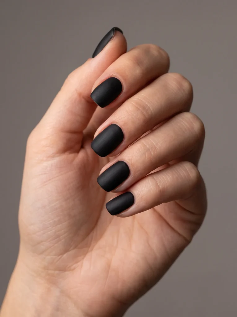Jet black matte
