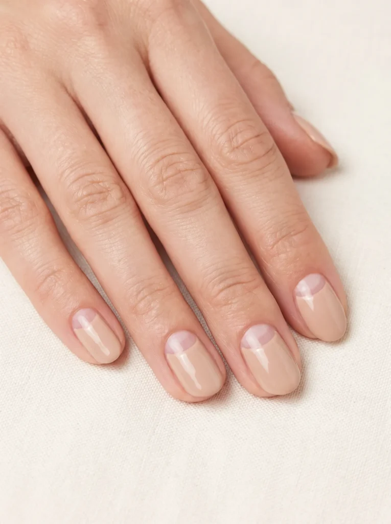 Negative space half moons