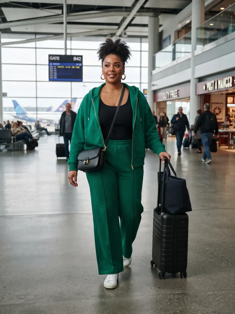 Plus size track suit