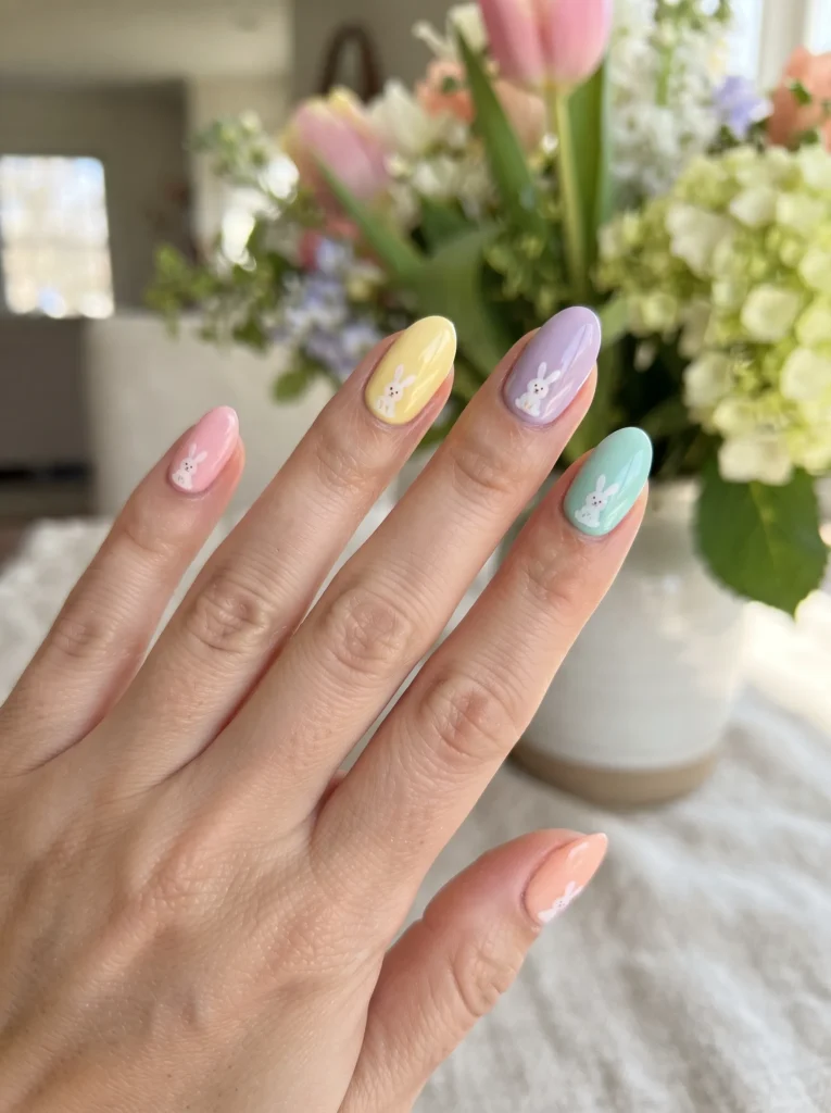 Rainbow bunny set