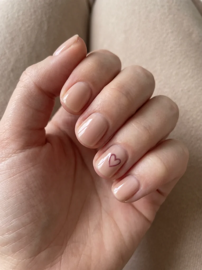 Simple heart accent