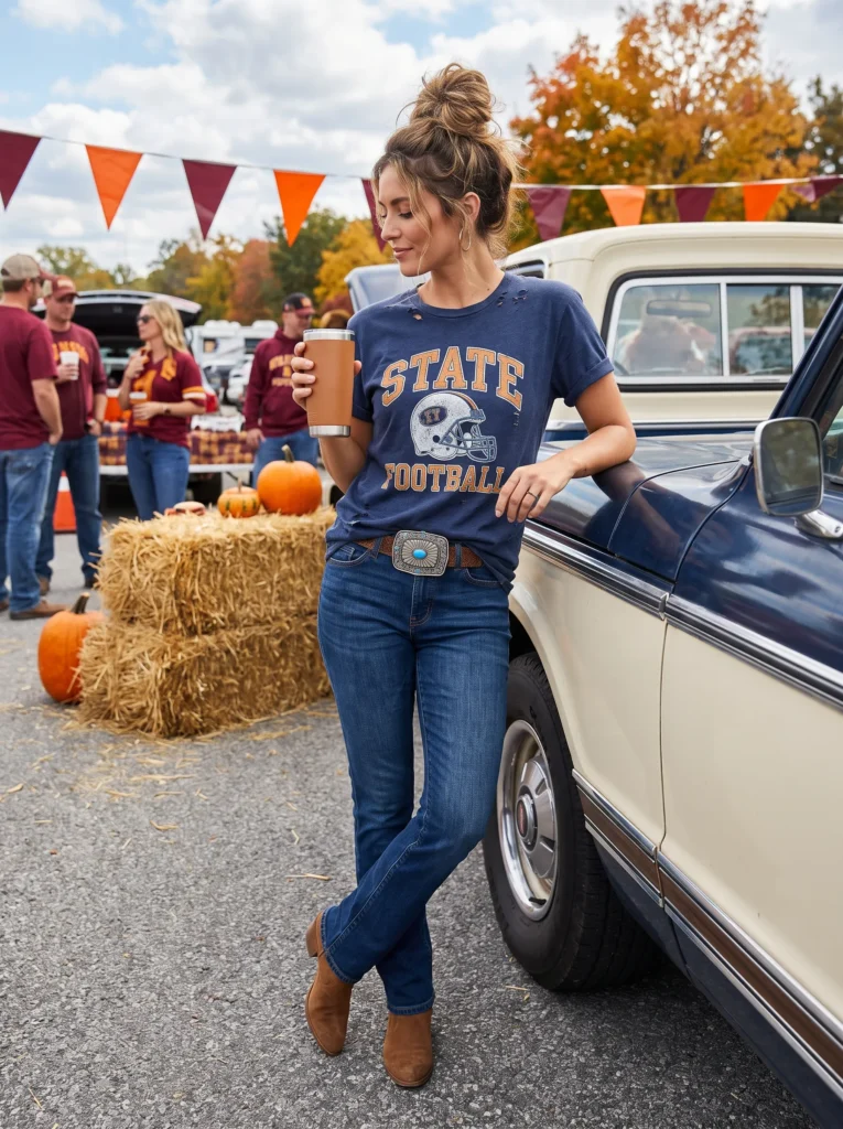 Statement belt buckle accent
