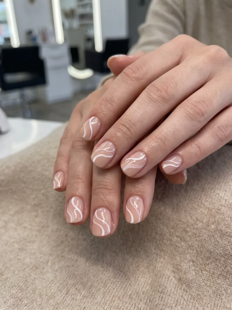 Swirl french tips