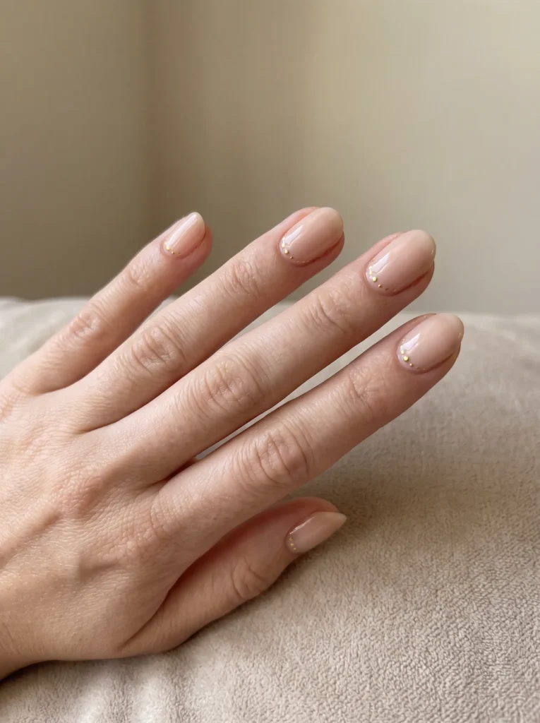Tiny dots along the cuticle