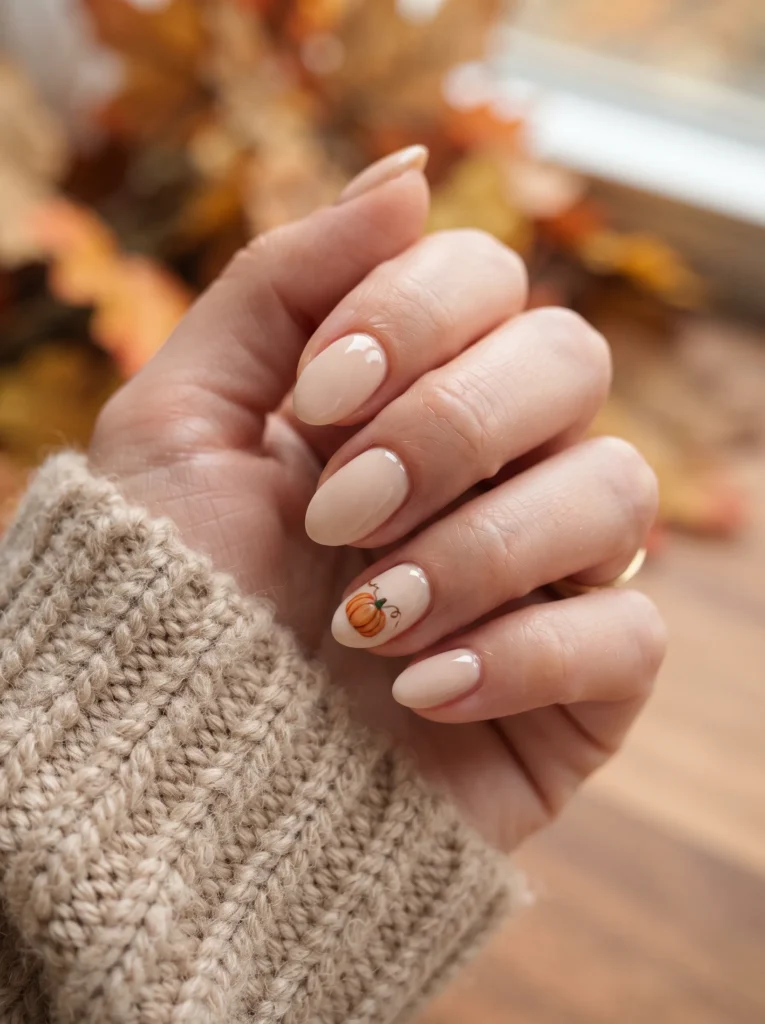 Tiny pumpkin accents