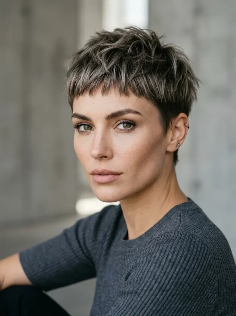 Choppy crop with micro fringe