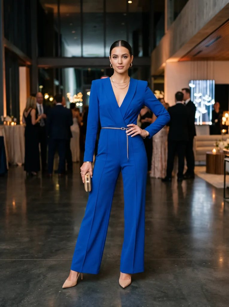 Cobalt blue jumpsuit