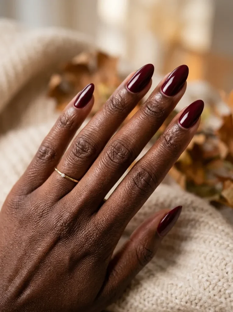 Deep burgundy