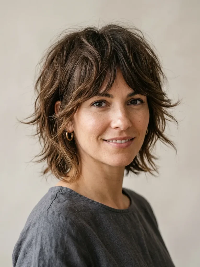 Short wolf cut