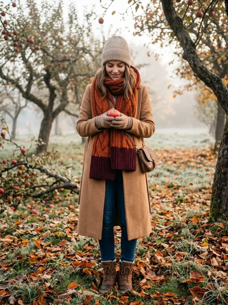Beanie, scarf and jeans combo