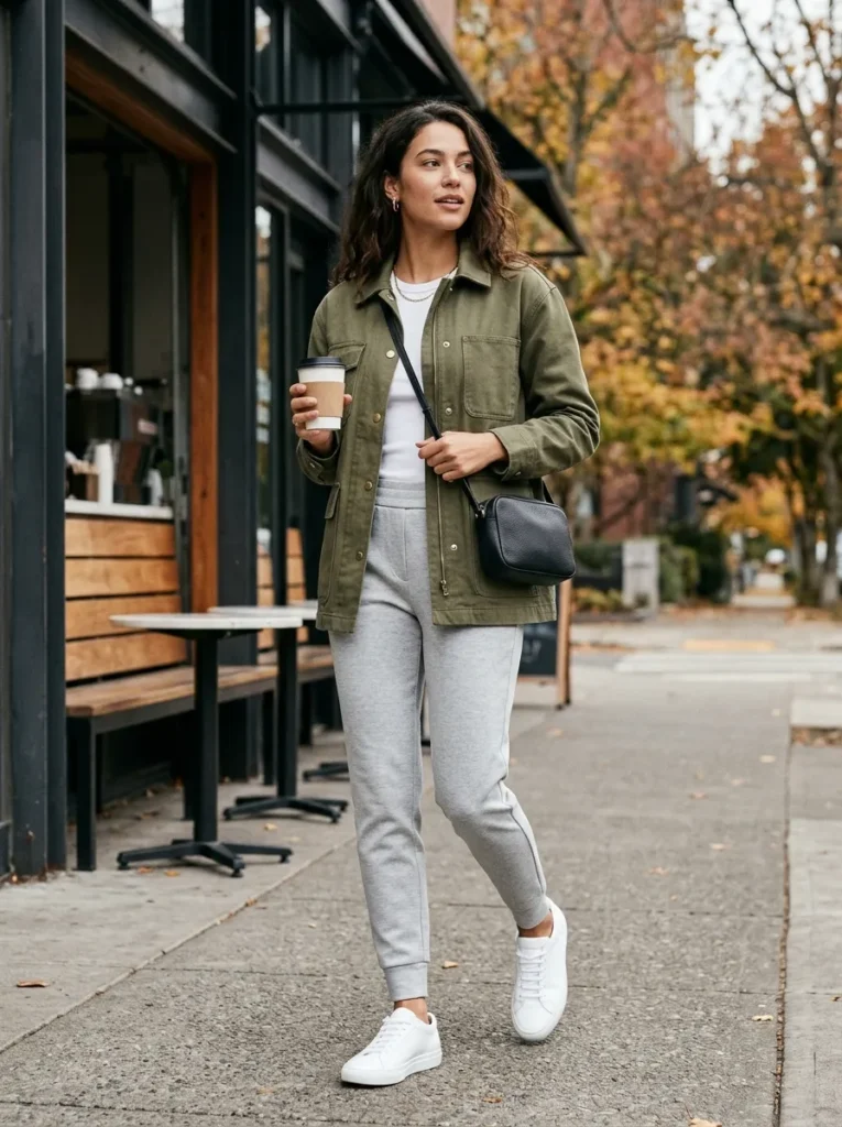 Joggers with a fitted jacket