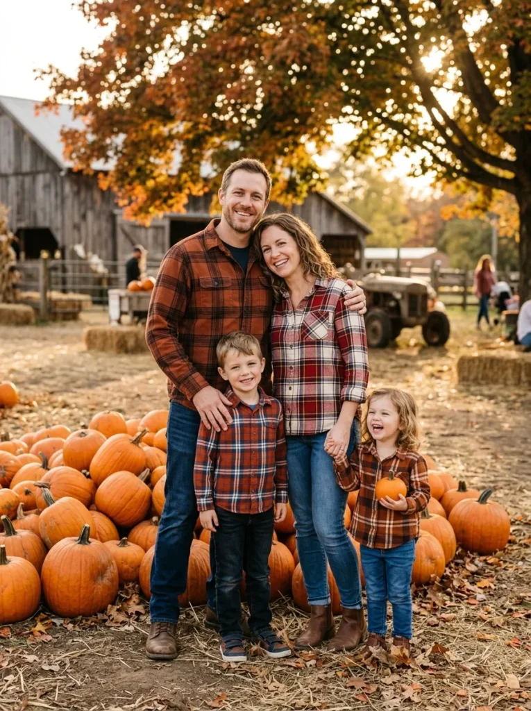 Matching flannels for the whole family