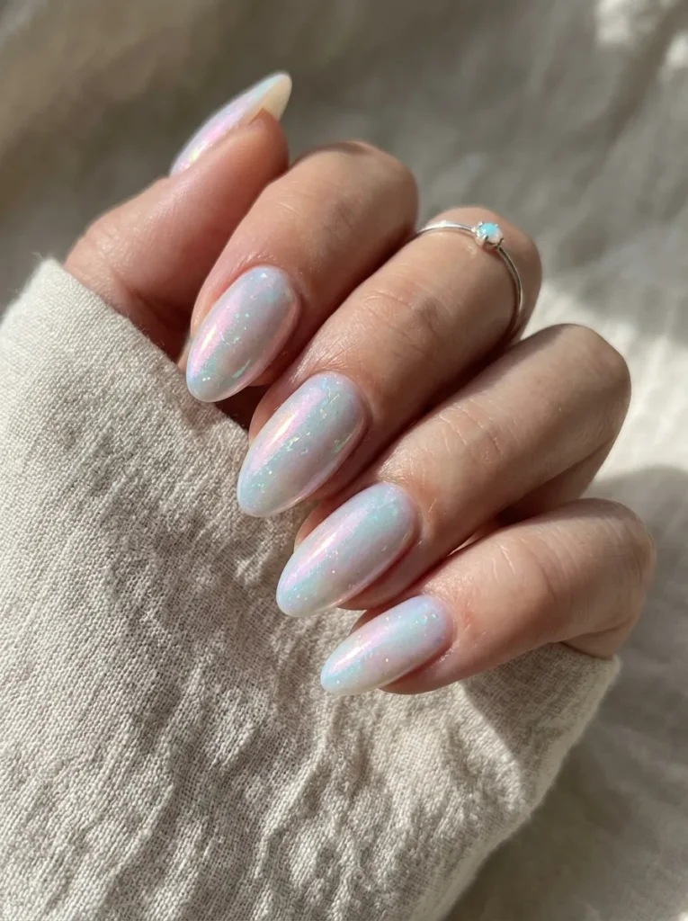 Opal mermaid nails