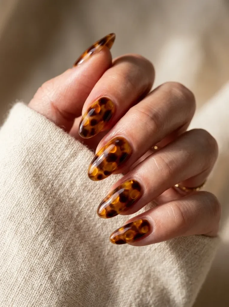 Tortoiseshell brown and gold