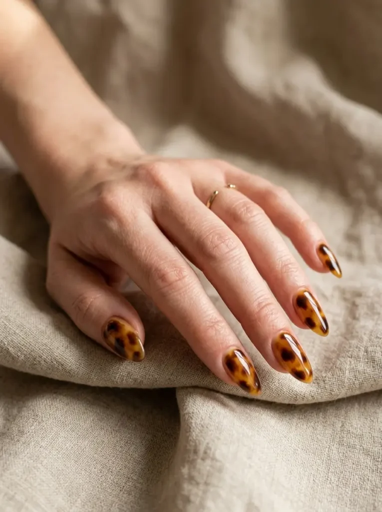 Tortoiseshell nails Tortoiseshell nails