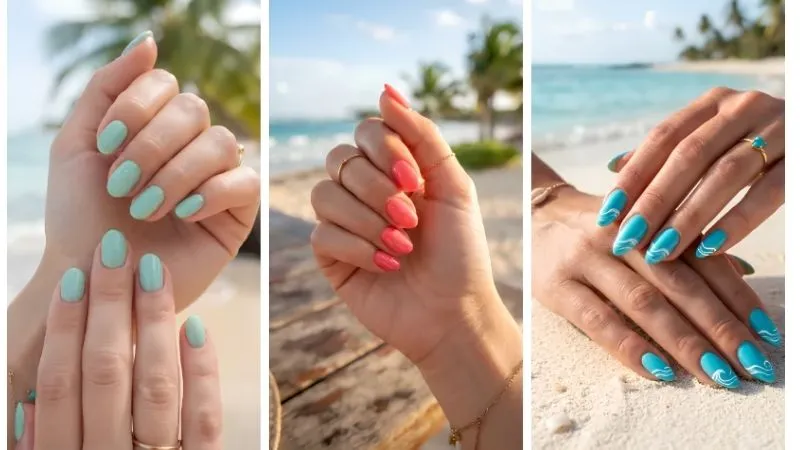 Caribbean nail art designs image
