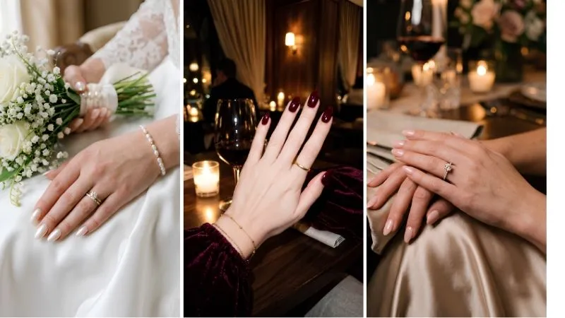 Elegant anniversary nail ideas image