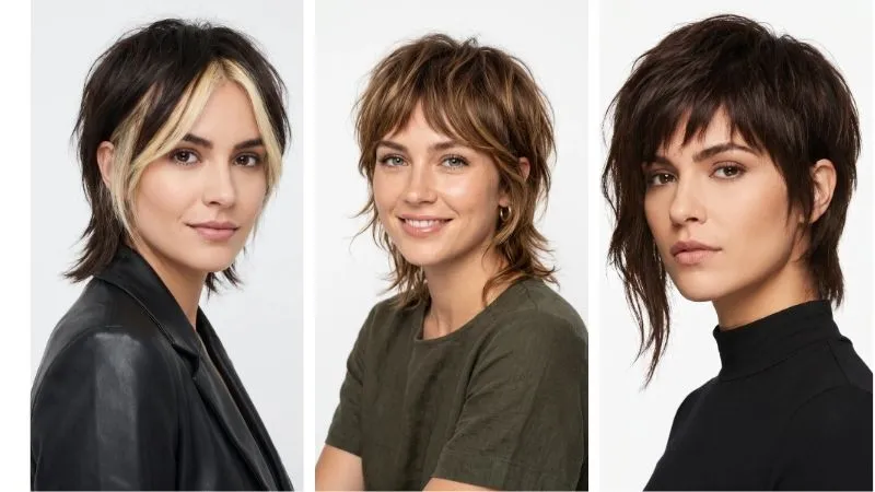 Short mullet haircuts image