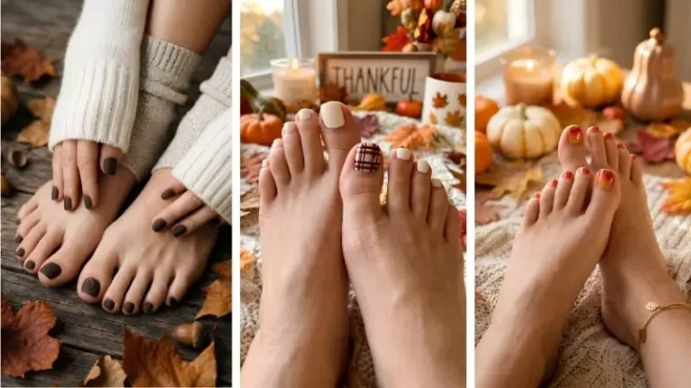 Thanksgiving Toe Nail Ideas Image