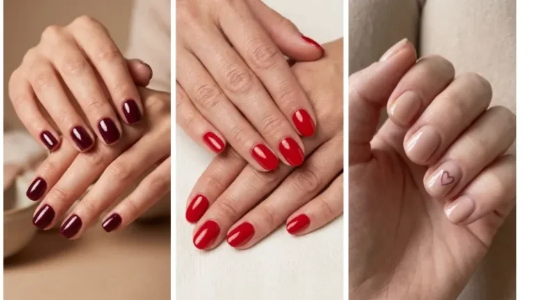 Classy short nail designs image