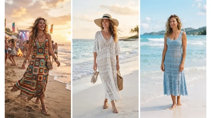 Crochet dress ideas image