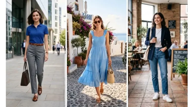 Cool blue outfits image